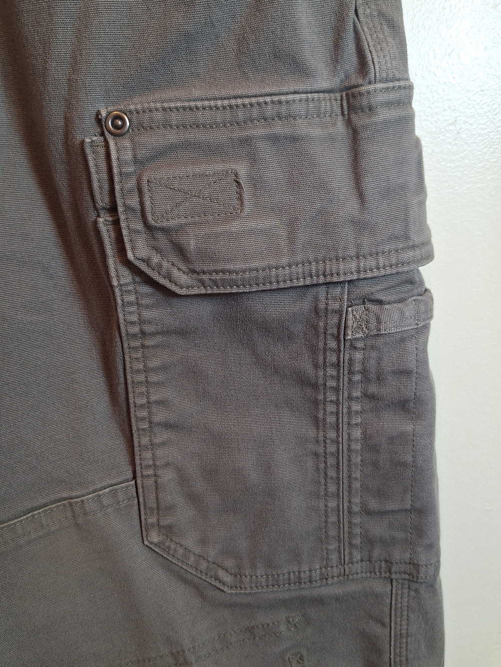 Duluth Trading Flex Fire Hose Gray Cargo Pants Men 38X29(tag 38x30) Workwear - Picture 5 of 10